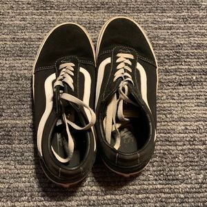 Black and white Vans